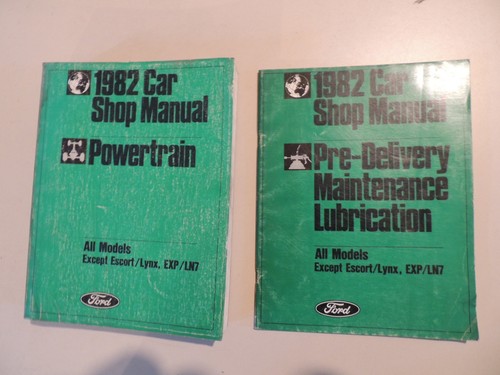 1982 shop manual ford mustang - 1982,