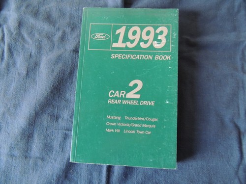 Datenbuch 1993 ford mustang - 1993,