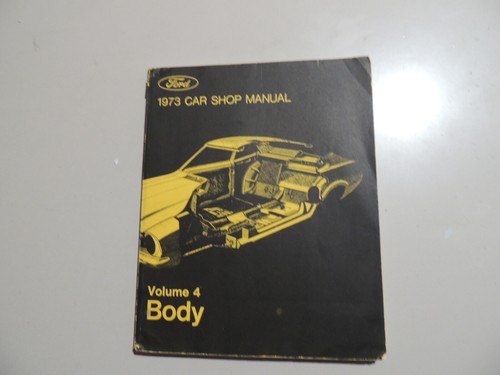 1973 shop manual ford mustang - 1973,